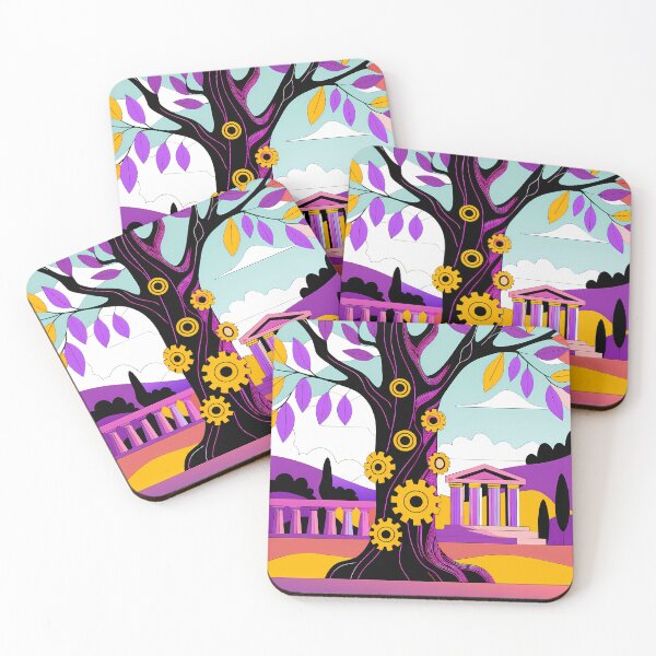 Item preview, Vibrant Technological Tree Illustration designed and sold by ART ATTACK ZONE.