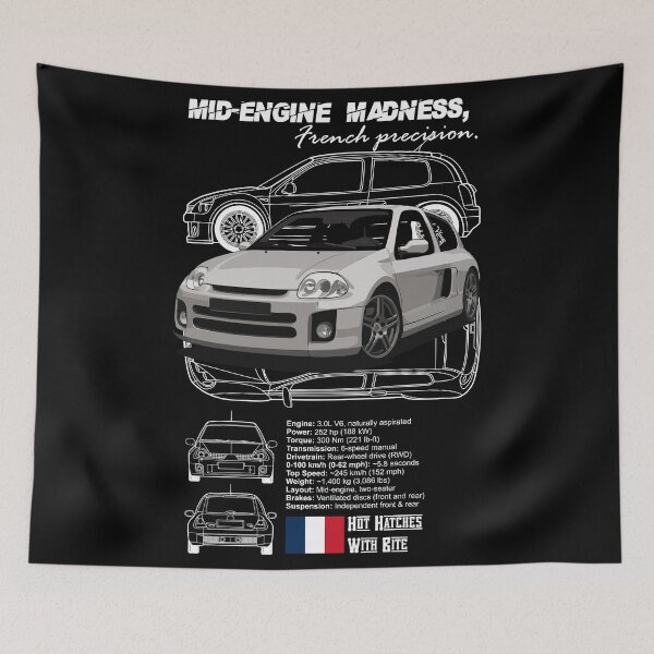 Item preview, Mid-Engine French Hatch | Retro Performance Machine designed and sold by BronArtworks.