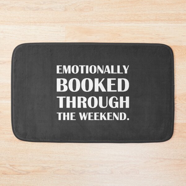 Item preview, Emotionally Booked Through the Weekend. / Introvert Joke Funny T-Shirt Label designed and sold by introvertvibes.