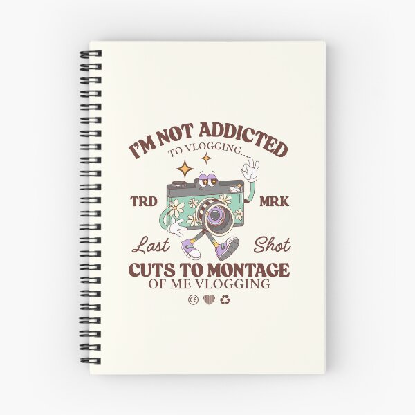 Item preview, I'm not addicted to vlogging... cuts to montage of me vlogging designed and sold by Peerless-Prime.