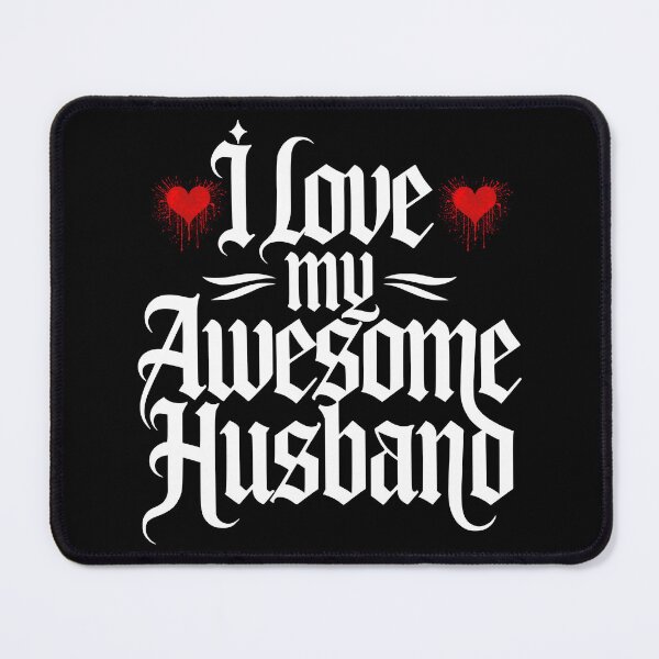 Item preview, I Love My Awesome Husband – Grunge Spray Love designed and sold by Fragy72.