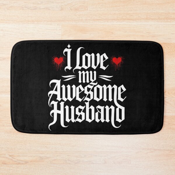 Item preview, I Love My Awesome Husband – Grunge Spray Love designed and sold by Fragy72.