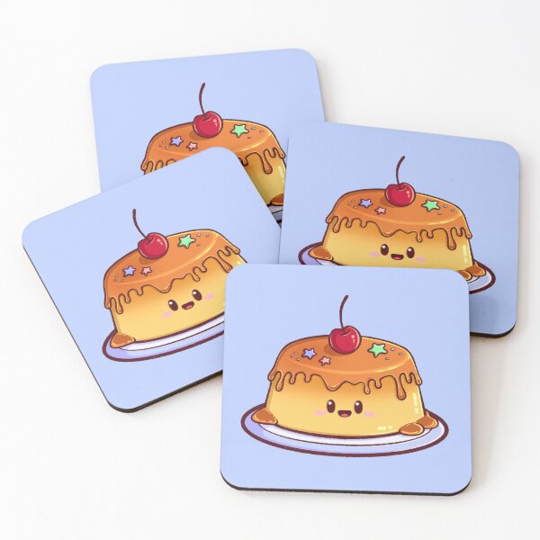 Item preview, Kawaii Pudding Dessert with Cherry and Sprinkles designed and sold by Magsu.art.