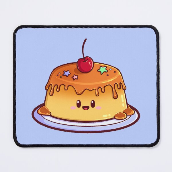 Item preview, Kawaii Pudding Dessert with Cherry and Sprinkles designed and sold by Magsu.art.