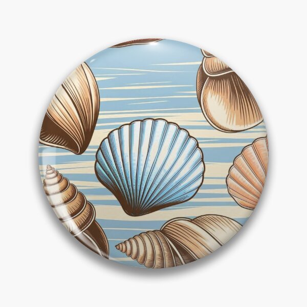 Item preview, Blue Coastal Shells designed and sold by CandyVenom.