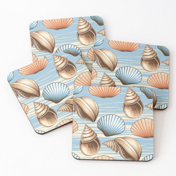 Item preview, Blue Coastal Shells designed and sold by CandyVenom.