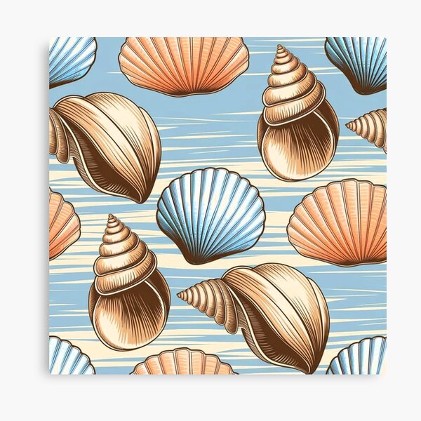 Item preview, Blue Coastal Shells designed and sold by CandyVenom.