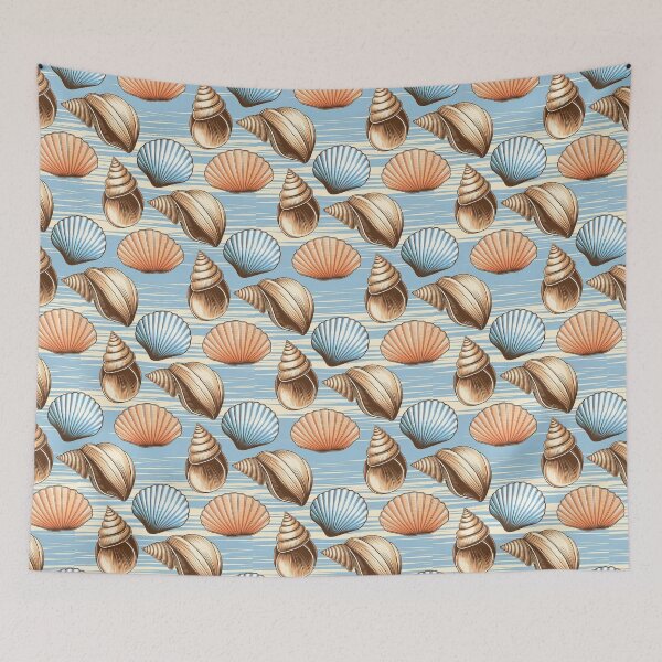 Item preview, Blue Coastal Shells designed and sold by CandyVenom.