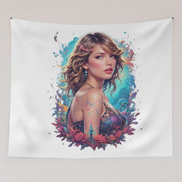 Item preview, Dreamlike Woman with Flower Vines designed and sold by ART ATTACK ZONE.