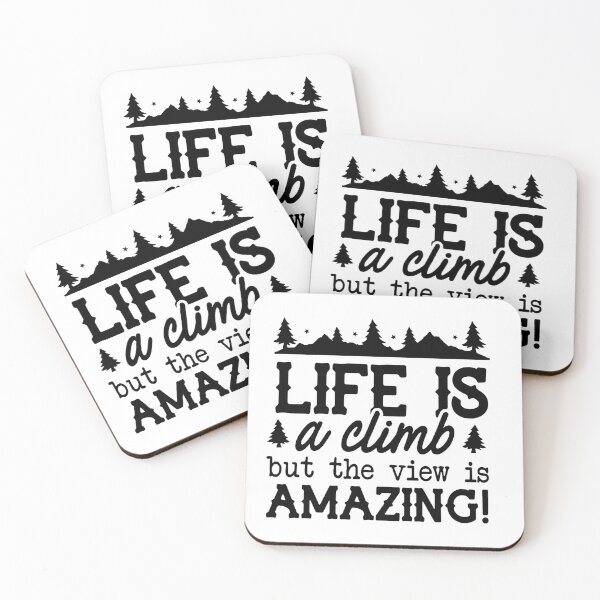 Item preview, Life is Climb Hiking Quote designed and sold by liwetjuice.