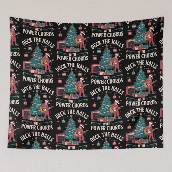Item preview, Deck The Halls With Power Chords! designed and sold by Buntrockstore.