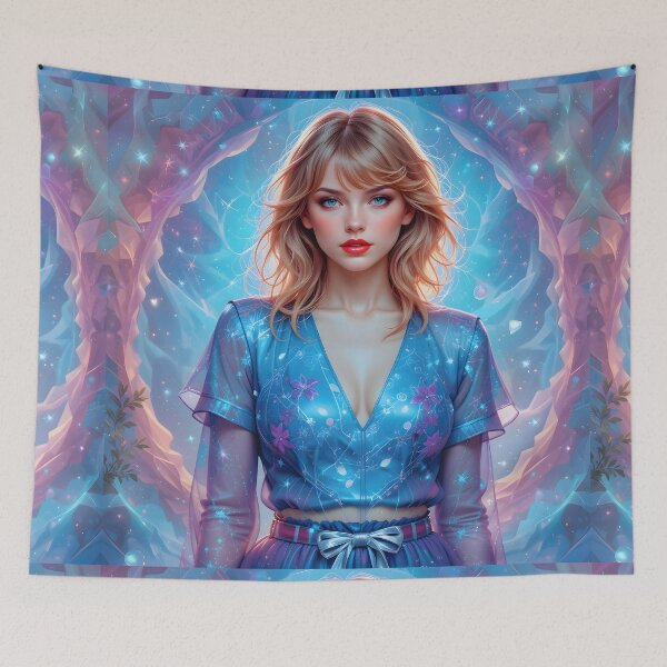 Item preview, Enchanted Woman in Blue Harmony designed and sold by ART ATTACK ZONE.