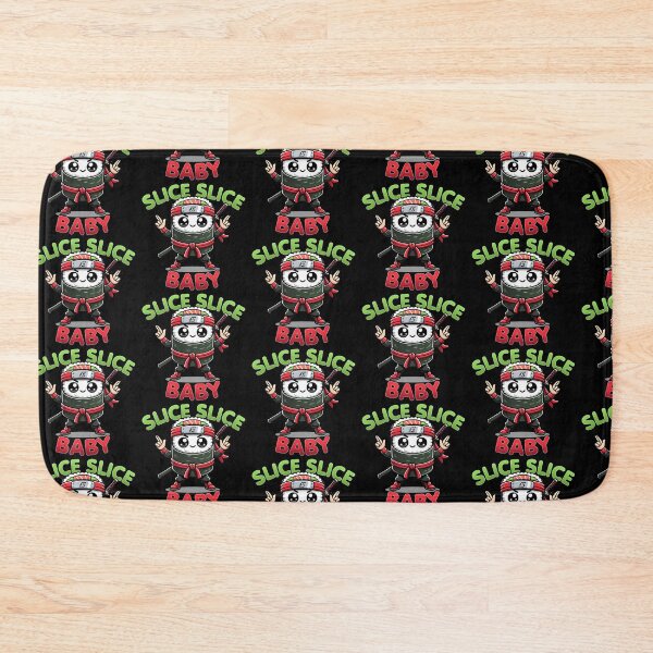 Item preview, Kawaii Sushi Ninja Slice Slice Baby Funny Food Pun designed and sold by Karma Design.