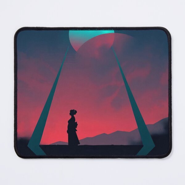 Item preview, Geisha silhouette in abstract landscape designed and sold by AD-Digital-Art.