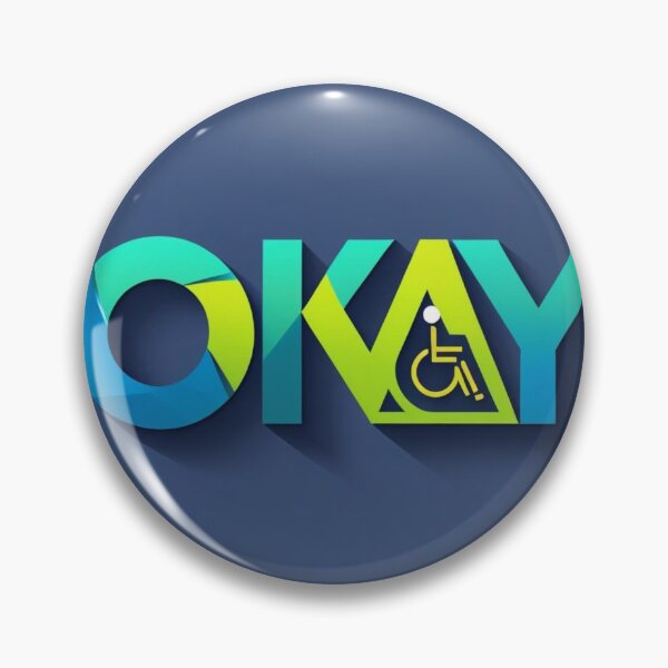 Item preview, Okay blue  designed and sold by DisabledDesign.