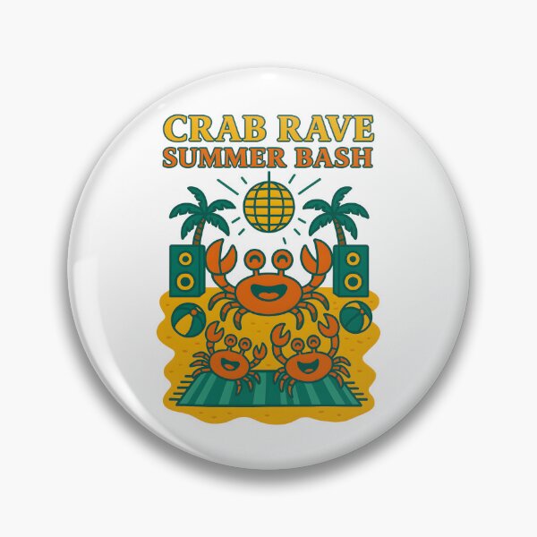 Item preview, Crab Rave Summer Bash – Get Shell Shocking designed and sold by inkNext.