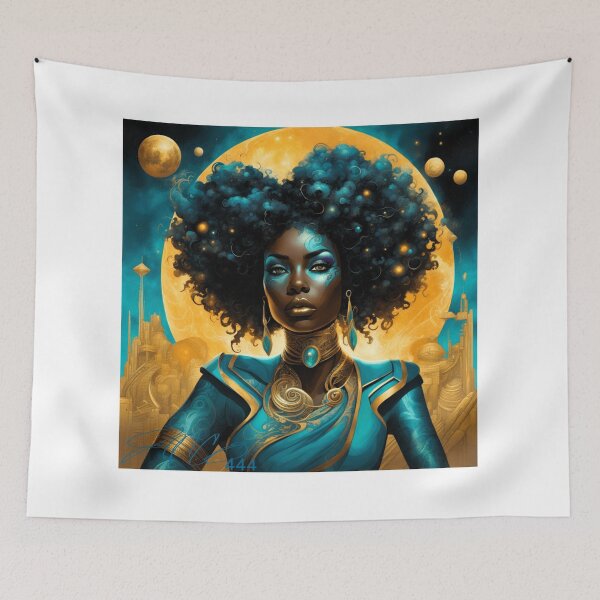Item preview, Celestial Queen of the Golden Moons designed and sold by Blackcanvas444.