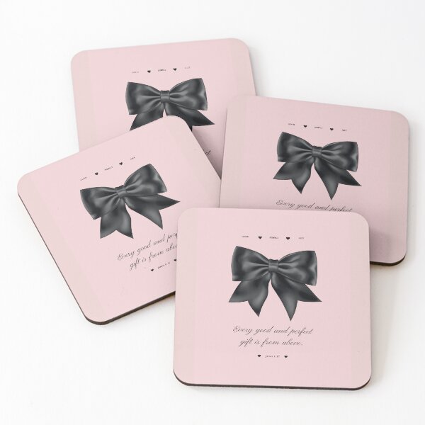 Item preview, Pink Preppy Christian Bow Bible Verse designed and sold by HeavenDesignCo.