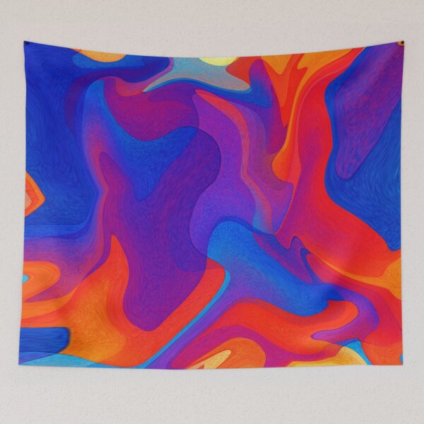 Item preview, Swirls of bright colors designed and sold by Sigtrix.
