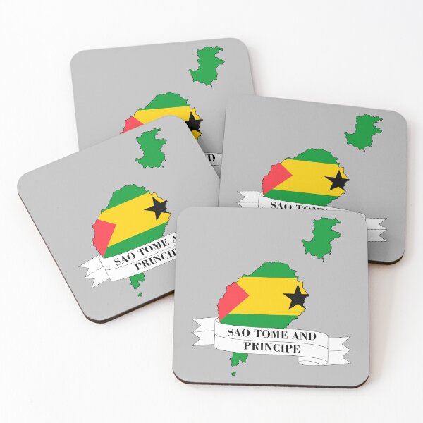 Item preview, Map of the flag of Sao Tome and Principe designed and sold by visual adventures.