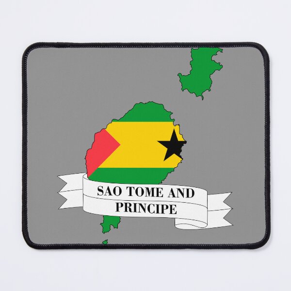 Item preview, Map of the flag of Sao Tome and Principe designed and sold by visual adventures.