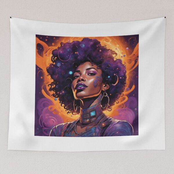 Aperçu de l'œuvre L'Oracle Afro d'Orion créée et vendue par Blackcanvas444.