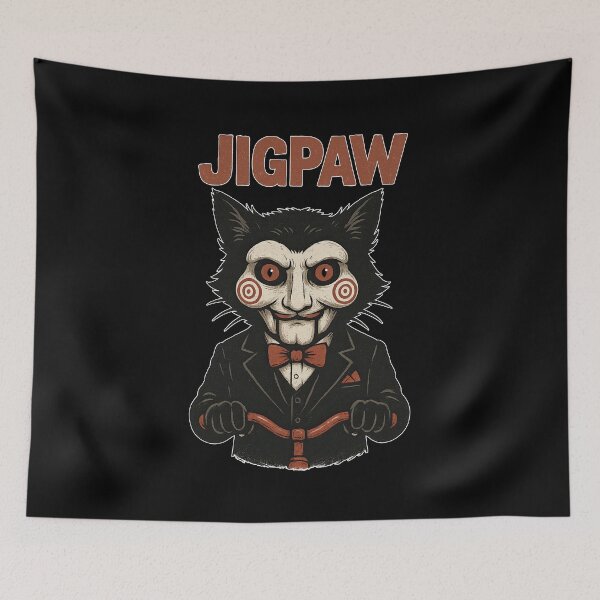 Item preview, Jigpaw | Cat Horror Movie designed and sold by Oh, the HORROR!.