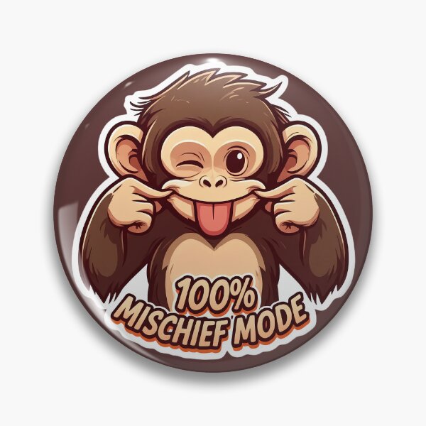 Item preview, Funny Cartoon Monkey Making a Silly Face designed and sold by PrintBreeze.