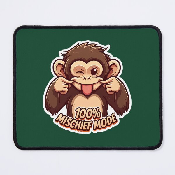 Item preview, Funny Cartoon Monkey Making a Silly Face designed and sold by PrintBreeze.