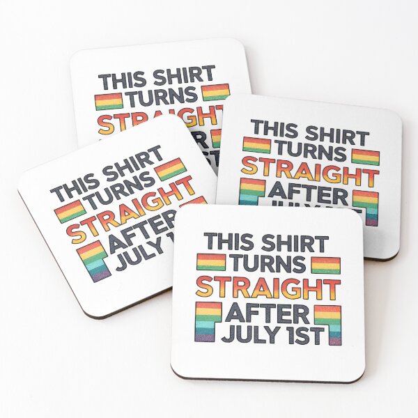 Item preview, Funny Pride Parody Shirt – This Shirt Turns Straight After July 1st LGBTQ Joke Tee designed and sold by Fashvora.