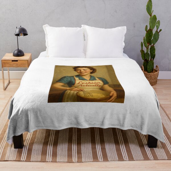 Item preview, "Lesbian, Actually" – Retro Kitchen Sass  designed and sold by The Queer Gear Company.
