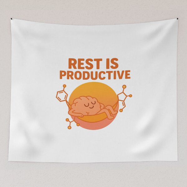 Item preview, Rest Is Productive – Brain on Break designed and sold by inkNext.