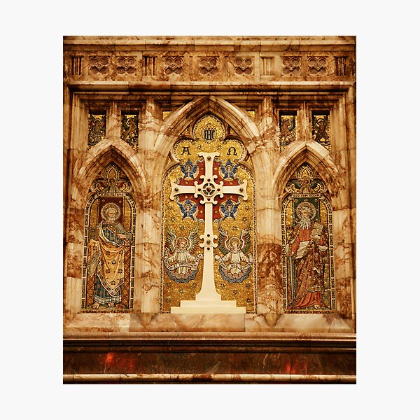 Altar Cross, St Paul's Cathedral, Melbourne Photographic Print
