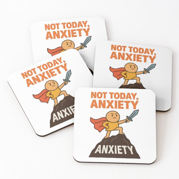Item preview, Not Today, Anxiety – Tiny Caped Conqueror designed and sold by inkNext.