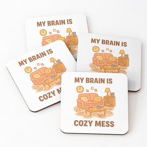 Item preview, My Brain Is a Cozy Mess – Organized Chaos Vibes designed and sold by inkNext.