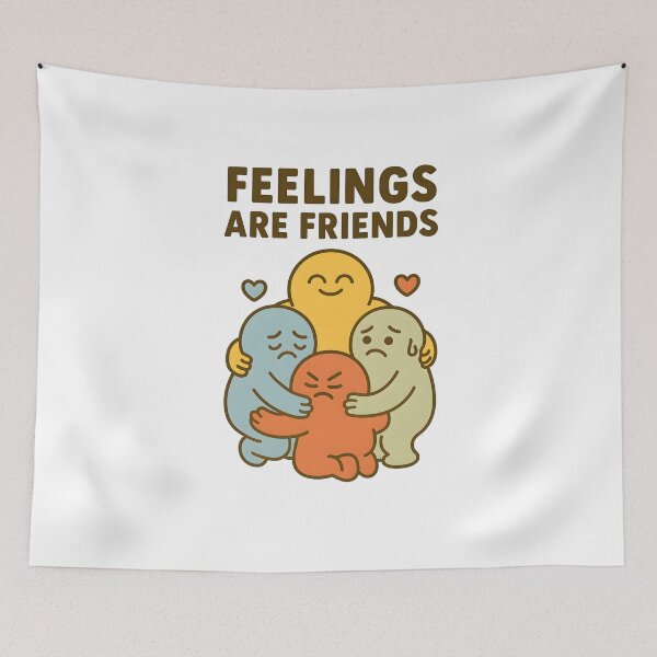 Item preview, Feelings Are Friends – Emotion Circle Hug designed and sold by inkNext.
