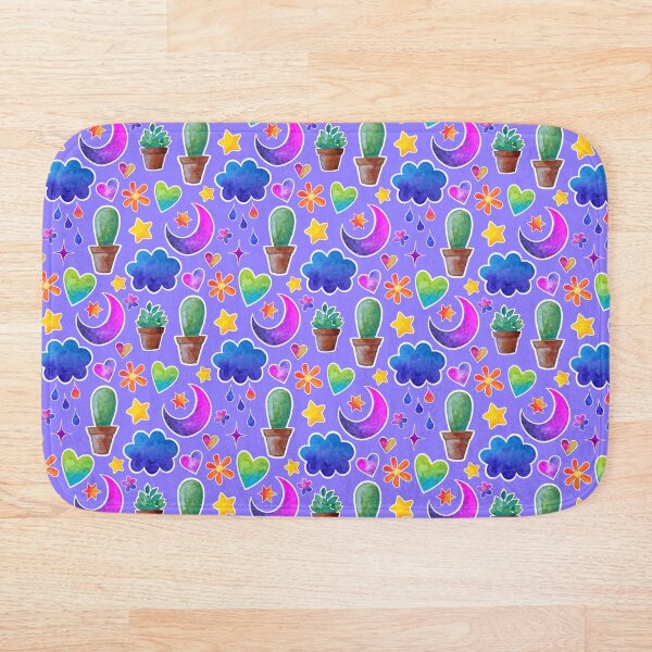 Item preview, Dreamy Watercolor Seamless Pattern – Moons, Cacti, Stars & Clouds – Cute Celestial Design for All Ages designed and sold by Lone Jensen.