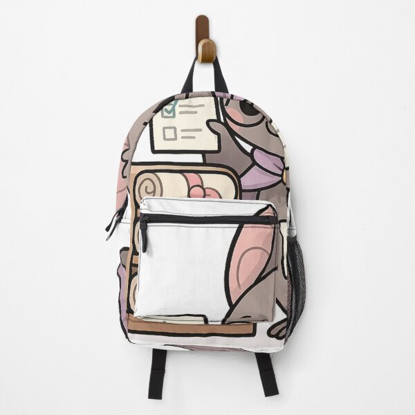 Item preview, Kawaii Scroll Organizer Bat – Cute Fantasy Librarian Sticker designed and sold by Tenpercentluck.