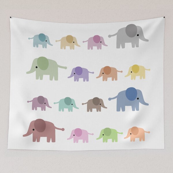 Item preview, Colorful Elephants -- Limited Edition  designed and sold by Sageblaze Variety Shop.