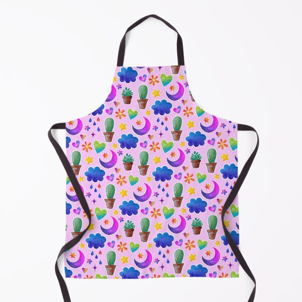 Item preview, Dreamy Watercolor Seamless Pattern – Moons, Cacti, Stars & Clouds – Cute Celestial Design for All Ages designed and sold by Lone Jensen.