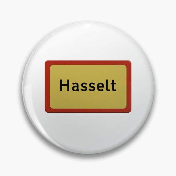 Item preview, Road sign for the town of Hasselt Belgium designed and sold by funkyworm.