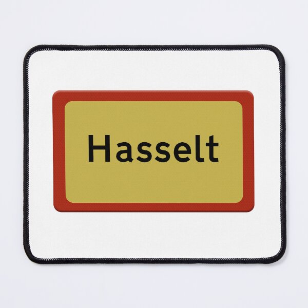 Item preview, Road sign for the town of Hasselt Belgium designed and sold by funkyworm.