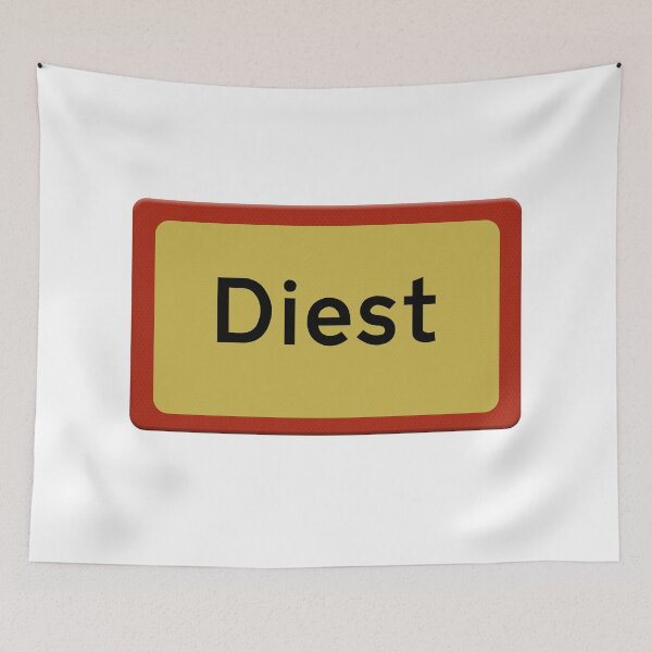 Item preview, Road sign for the town of Diest Belgium designed and sold by funkyworm.