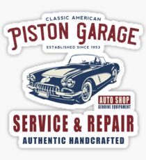 Vintage Garage Service Repair, T Shirt Original Design Sticker