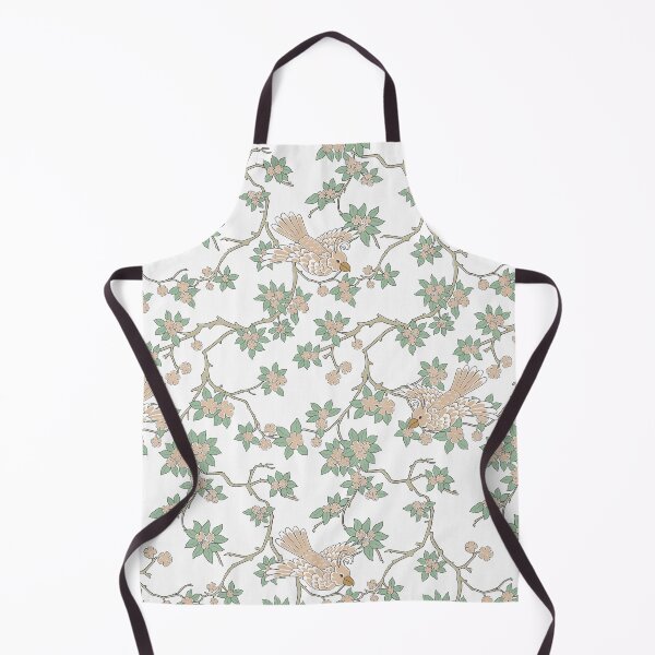 Item preview, Chinoiserie Parrot Birds in Cherry Blossom Trees White designed and sold by trefail.