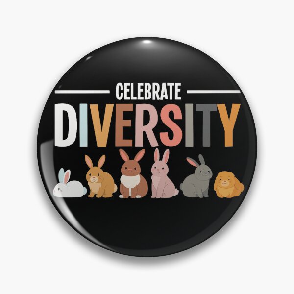 Item preview, Celebrate Diversity Cute Bunny Illustration Inclusive Animal Art designed and sold by haitrieuic96.
