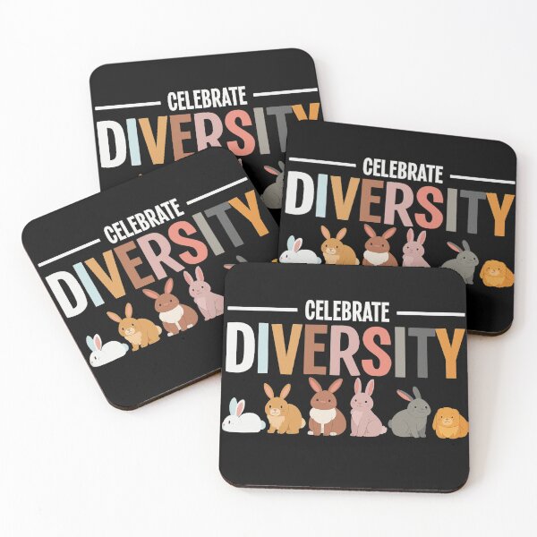 Item preview, Celebrate Diversity Cute Bunny Illustration Inclusive Animal Art designed and sold by haitrieuic96.
