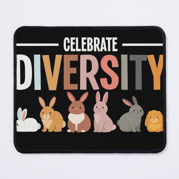 Item preview, Celebrate Diversity Cute Bunny Illustration Inclusive Animal Art designed and sold by haitrieuic96.