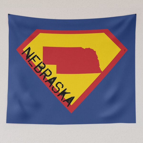 Item preview, NEBRASKAN  SHIELD  - Freedom Is The Superpower - SUPERHERO NEBRASKA   spellout design designed and sold by pelagio.