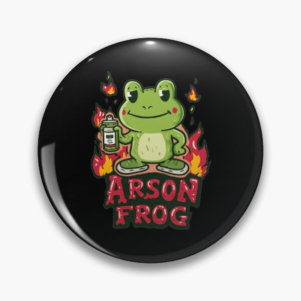 Item preview, Arson Frog - Mischievous Amphibian with Flames designed and sold by hamishby.